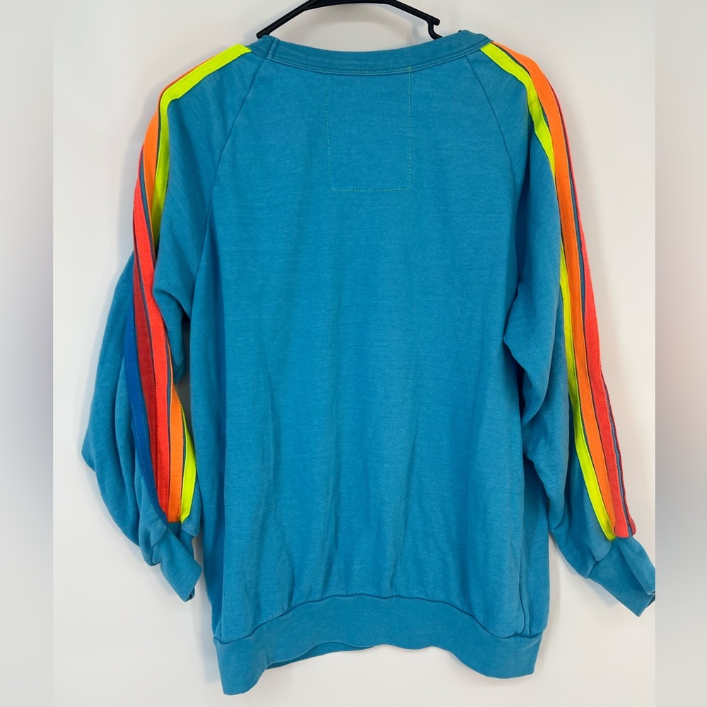 Aviator Nation Blue Sweatshirt with Lightning Bolt - Picture 4 of 5
